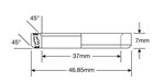 Roulement Enduro ACB 4545 137 SS - 440c Stainless (Angular Contact) - 37x46,85x7 (45x45°)